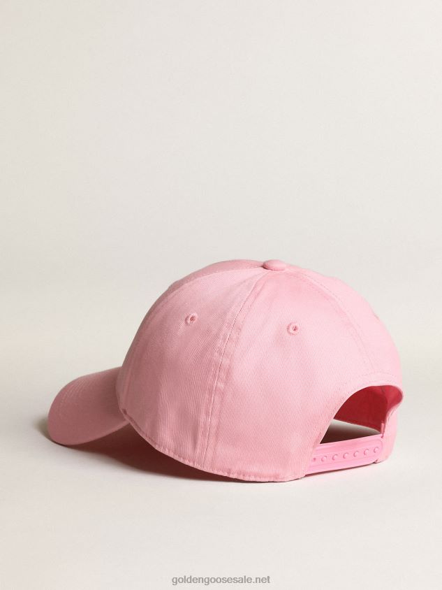 Pink Demos Star Collection baseball cap with tone-on-tone star FN20N410 Women Golden Goose