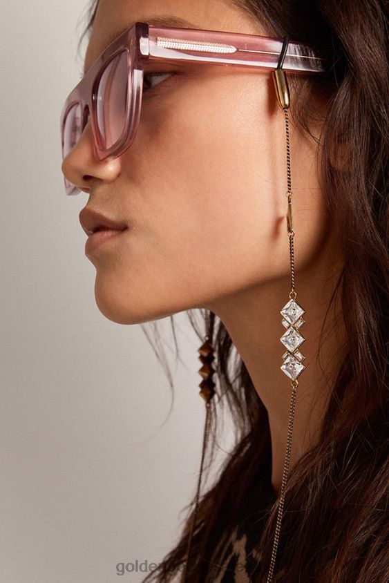 Deco Jewelmates Collection glasses chain in old gold color FN20N332 Women Golden Goose