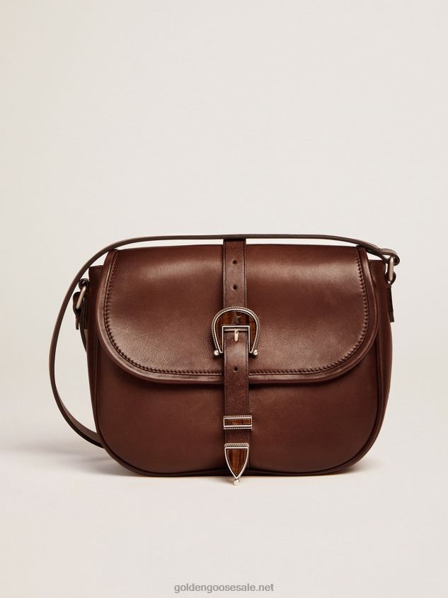 Medium Rodeo Bag in dark tan leather FN20N491 Women Golden Goose