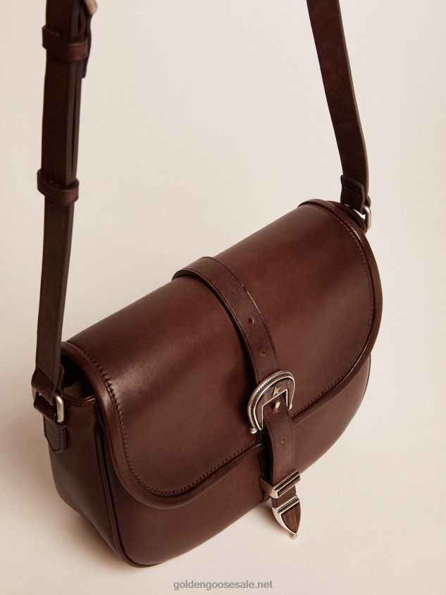 Medium Rodeo Bag in dark tan leather FN20N491 Women Golden Goose