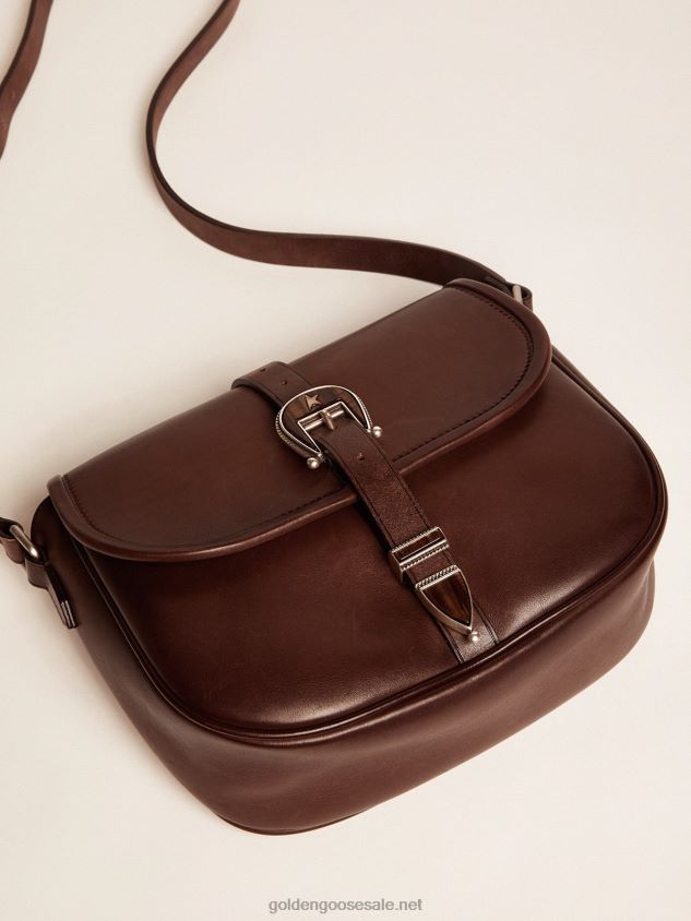 Medium Rodeo Bag in dark tan leather FN20N491 Women Golden Goose