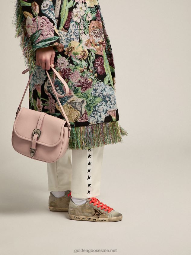 Medium Rodeo Bag in quartz-pink leather FN20N480 Women Golden Goose