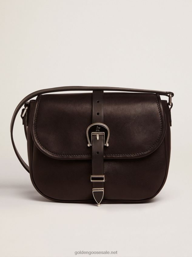Medium black leather Rodeo Bag FN20N496 Women Golden Goose