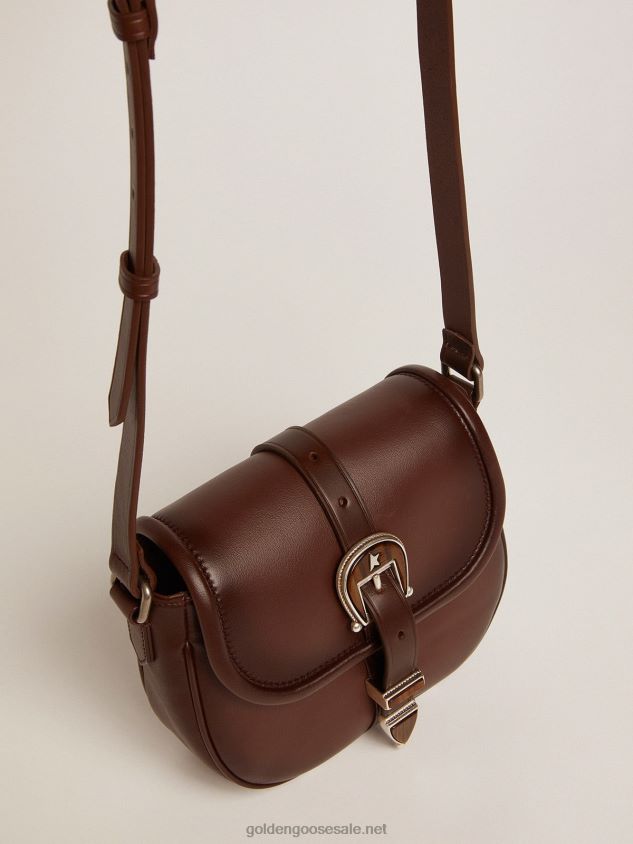 Small Rodeo Bag in dark tan leather FN20N484 Women Golden Goose