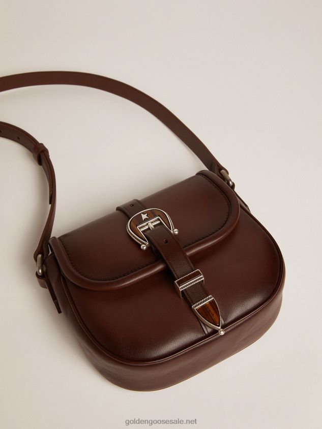 Small Rodeo Bag in dark tan leather FN20N484 Women Golden Goose