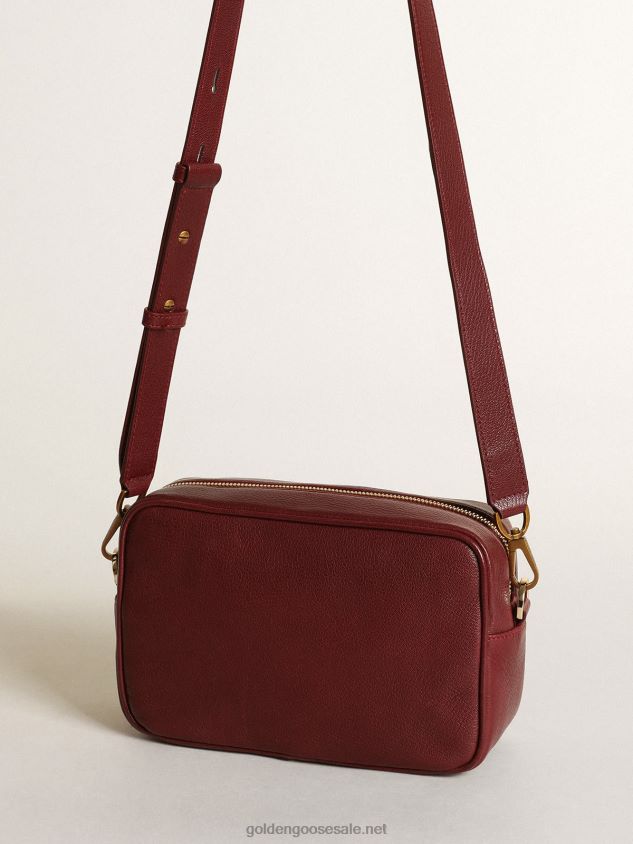 Star Bag in burgundy leather with tone-on-tone star FN20N442 Women Golden Goose