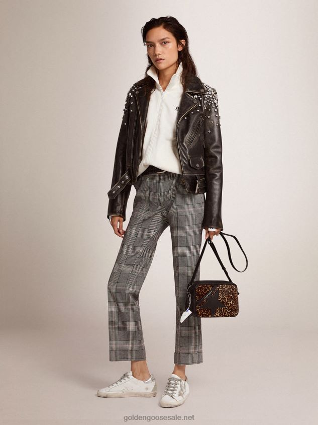 Star Bag in leopard-print pony skin FN20N453 Women Golden Goose