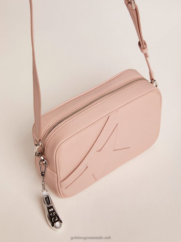 Star Bag in quartz-pink hammered leather with tone-on-tone star FN20N483 Women Golden Goose