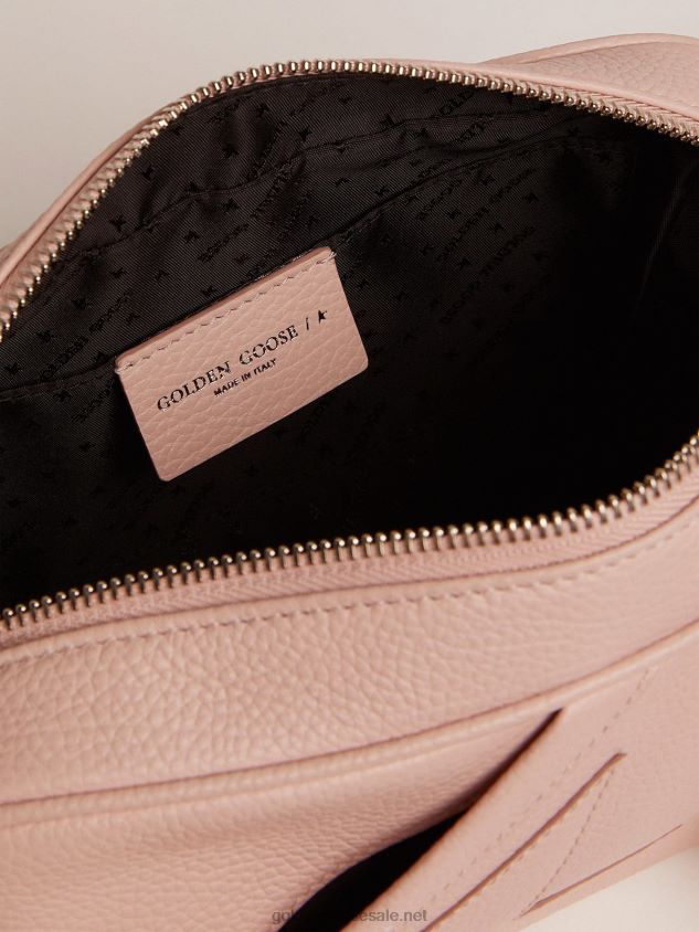 Star Bag in quartz-pink hammered leather with tone-on-tone star FN20N483 Women Golden Goose