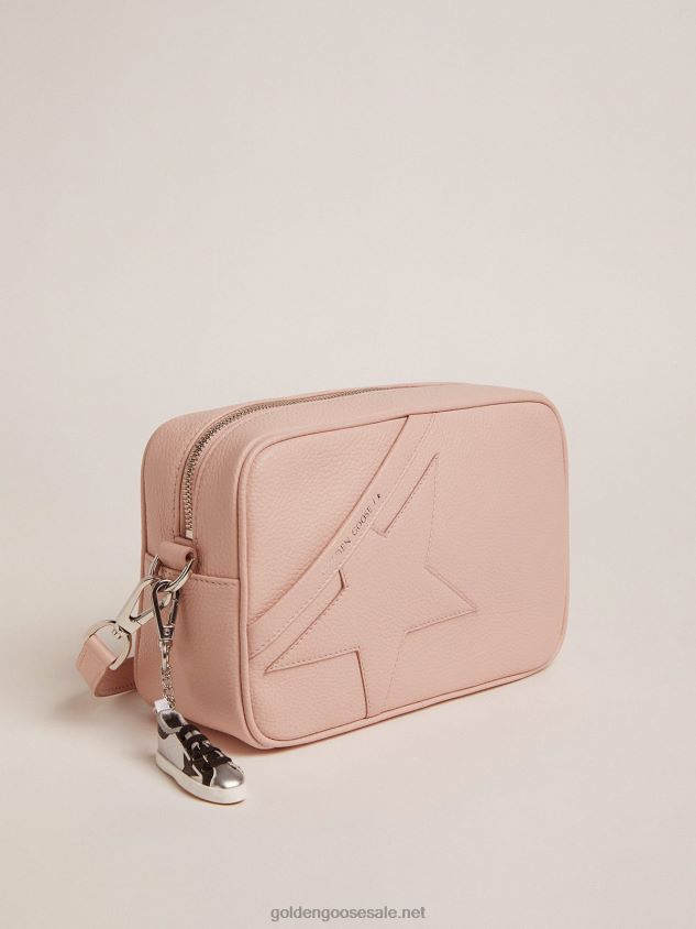 Star Bag in quartz-pink hammered leather with tone-on-tone star FN20N483 Women Golden Goose