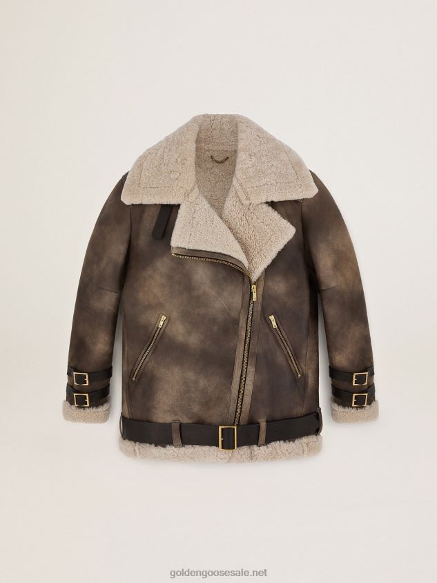 Journey Collection Chelsey shearling jacket FN20N1037 Women Golden Goose