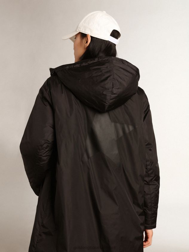 black Star Collection ankle-length hooded padded jacket FN20N998 Women Golden Goose