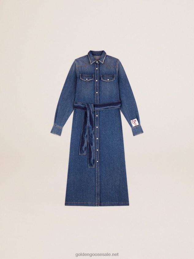 denim shirt dress FN20N1027 Women Golden Goose