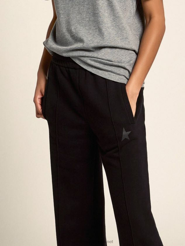 Black joggers with star on the front FN20N1062 Women Golden Goose