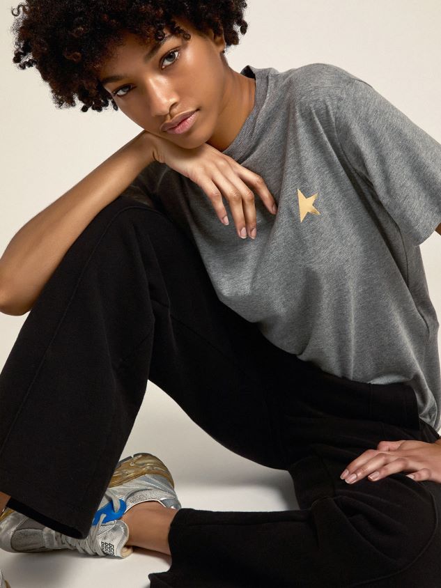 Black joggers with star on the front FN20N1062 Women Golden Goose