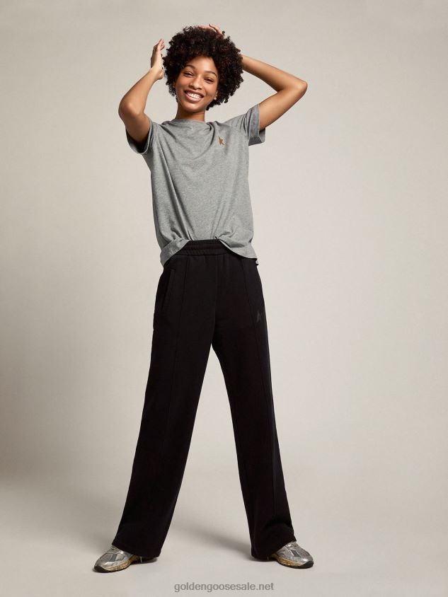 Black joggers with star on the front FN20N1062 Women Golden Goose