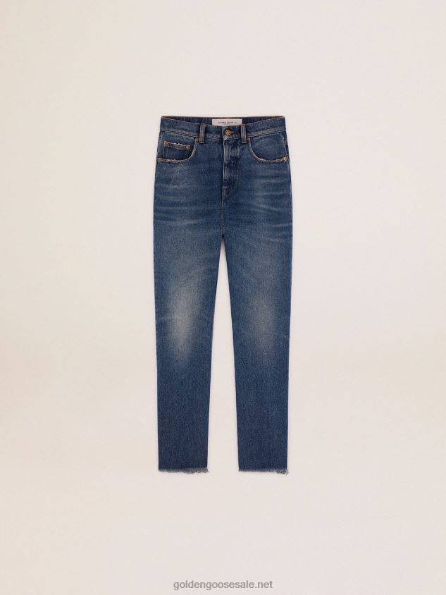 Collection cropped flared jeans with a medium wash FN20N1014 Women Golden Goose
