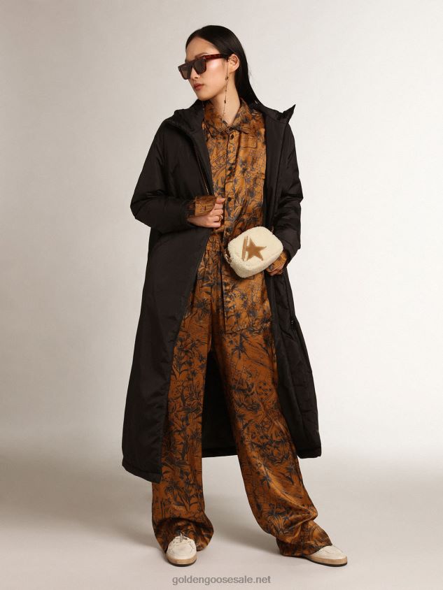 Journey Collection joggers in golden brown with notebook print FN20N992 Women Golden Goose