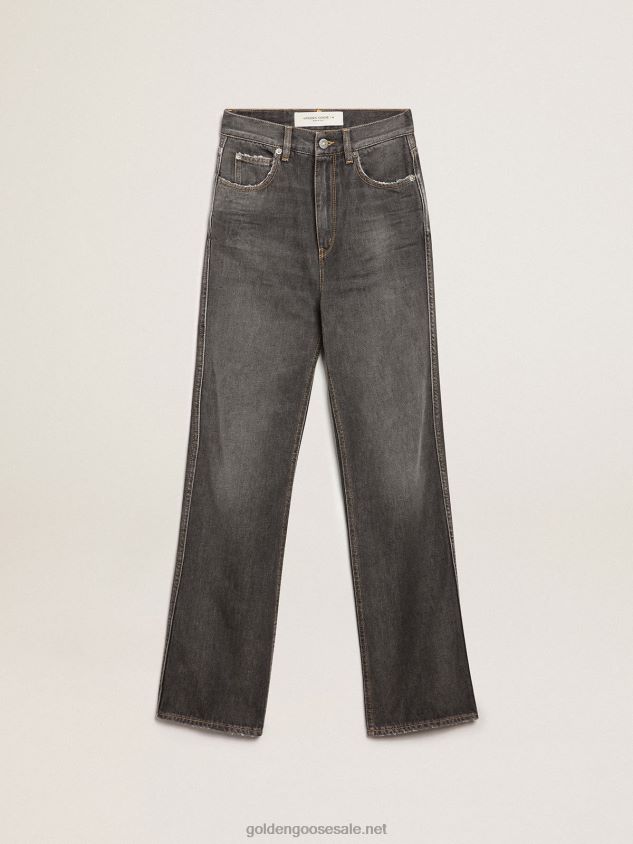 Journey Collection stonewashed-effect black Frida jeans FN20N939 Women Golden Goose