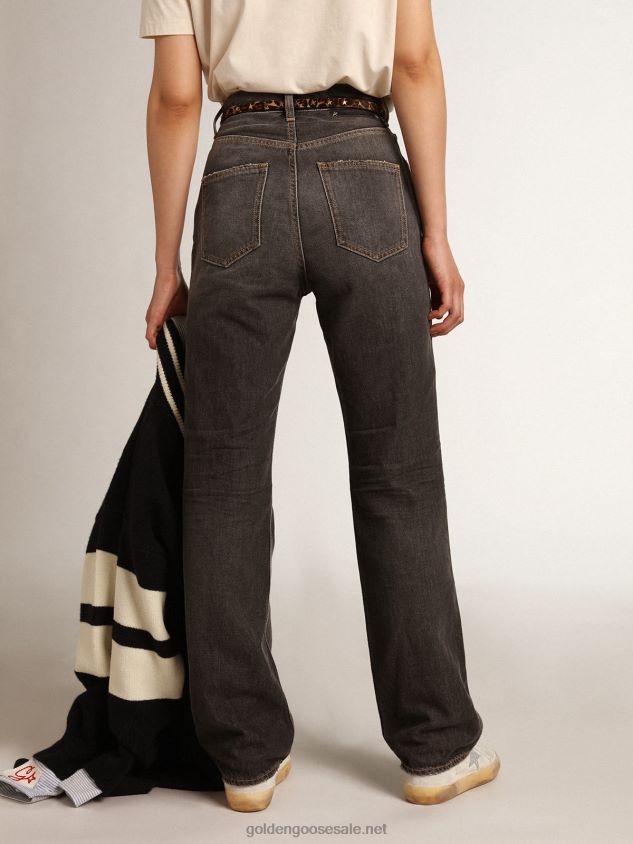 Journey Collection stonewashed-effect black Frida jeans FN20N939 Women Golden Goose