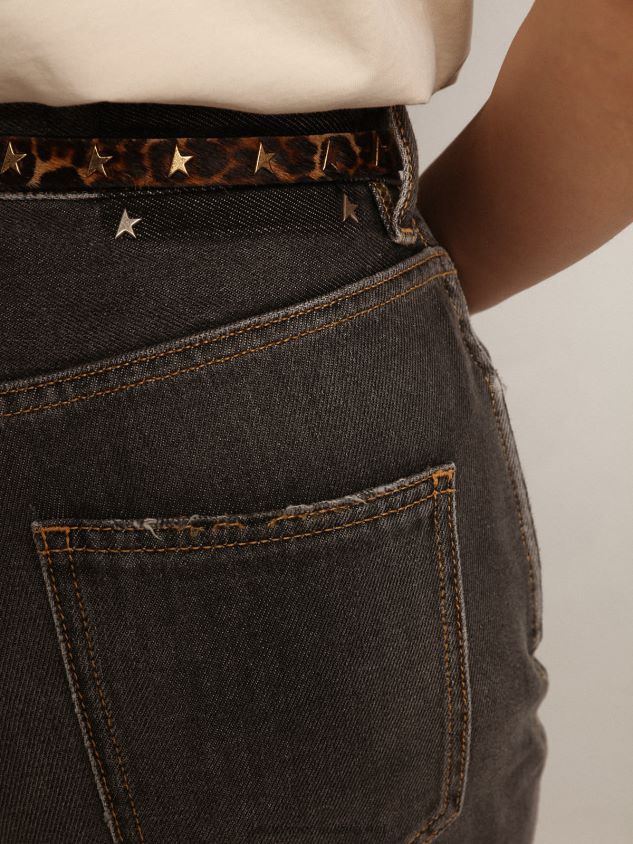 Journey Collection stonewashed-effect black Frida jeans FN20N939 Women Golden Goose