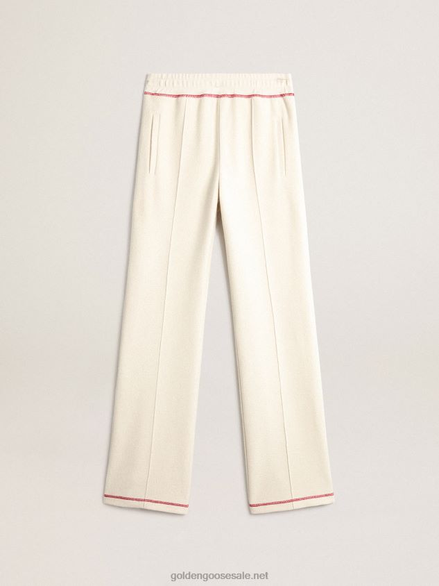 heritage white joggers with CNY logo FN20N978 Women Golden Goose