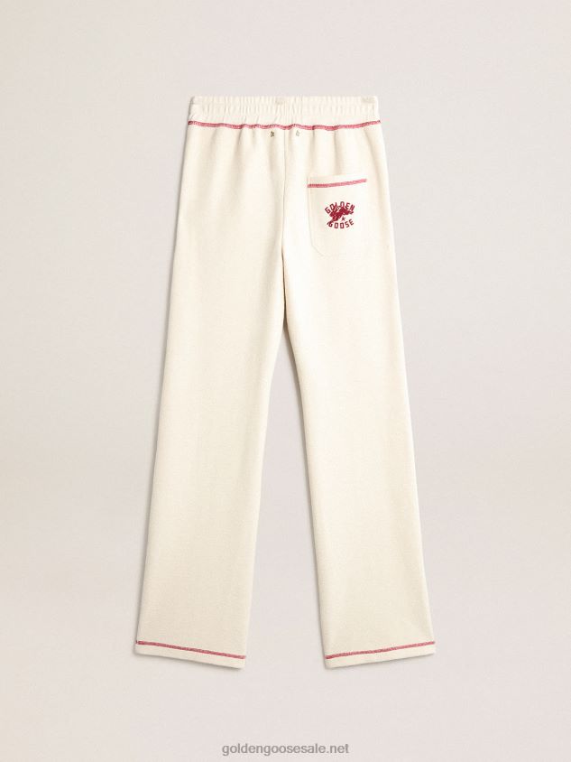 heritage white joggers with CNY logo FN20N978 Women Golden Goose