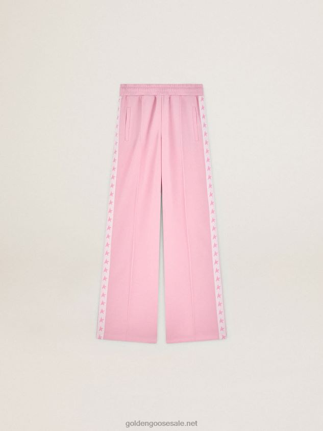pink joggers with pink stars on the sides FN20N924 Women Golden Goose