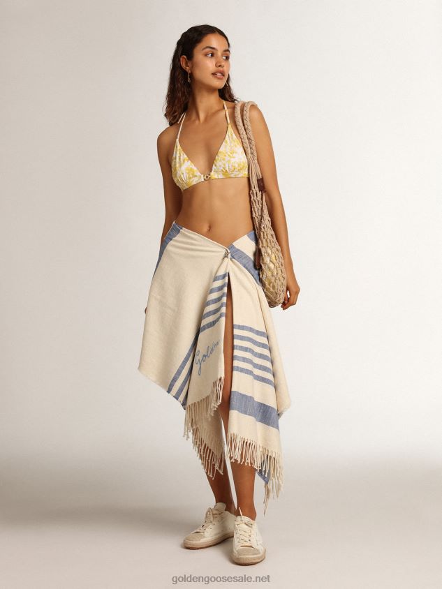 Resort Collection bikini with lemon yellow print FN20N1008 Women Golden Goose
