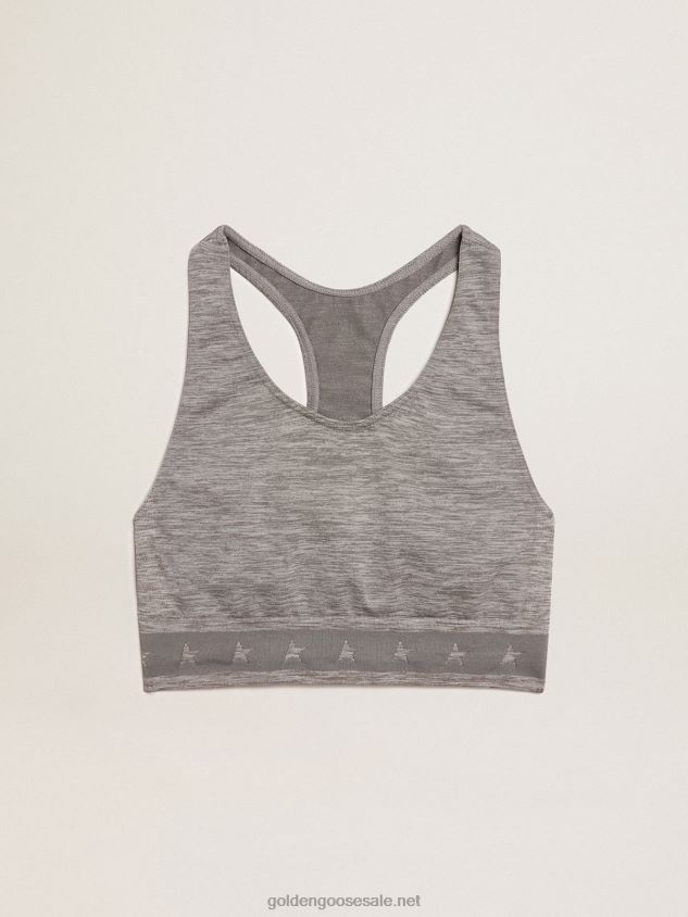 Gray melange athletic top FN20N984 Women Golden Goose