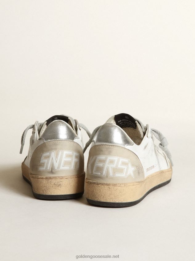 Ball Star LAB sneakers in white leather with perforated star FN20N62 Women Golden Goose
