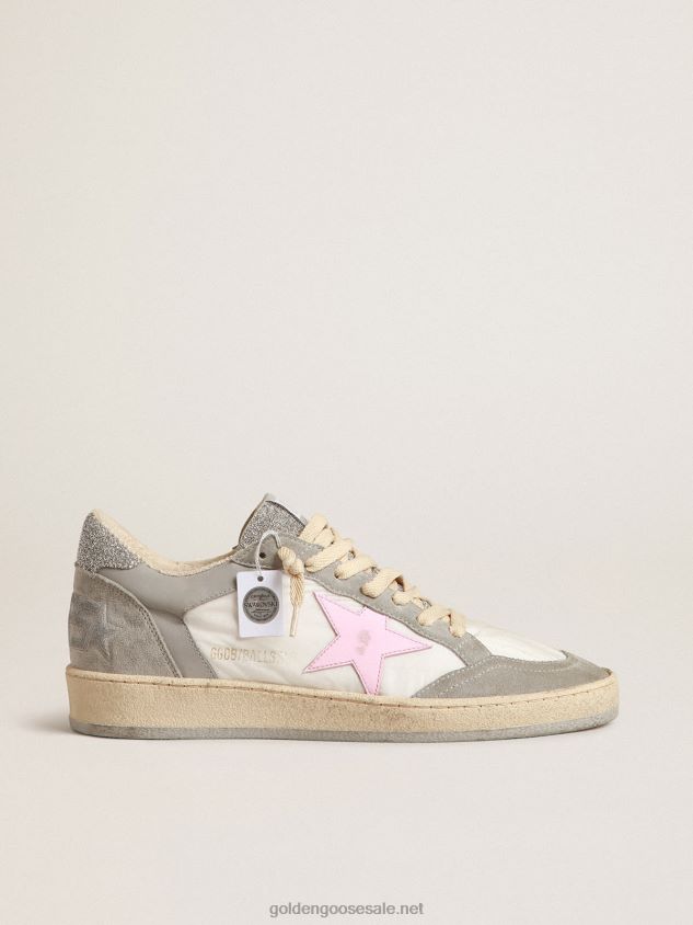 Ball Star LTD with Swarovski crystal inserts and pink star FN20N155 Women Golden Goose