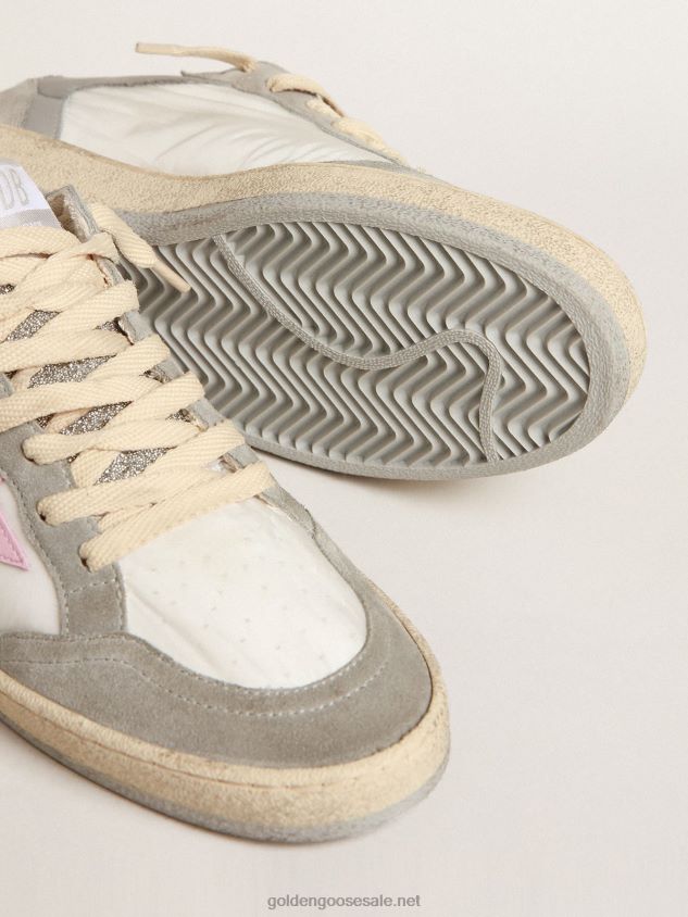 Ball Star LTD with Swarovski crystal inserts and pink star FN20N155 Women Golden Goose