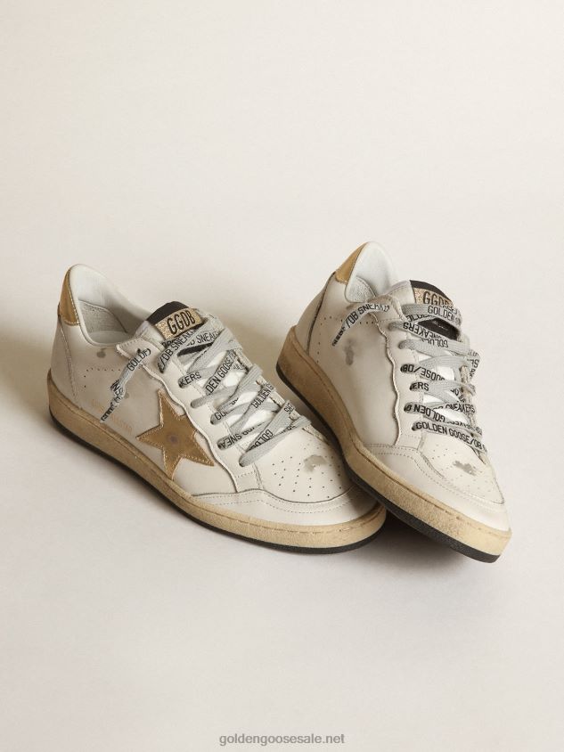 Ball Star sneakers with gold star and heel tab FN20N8 Women Golden Goose