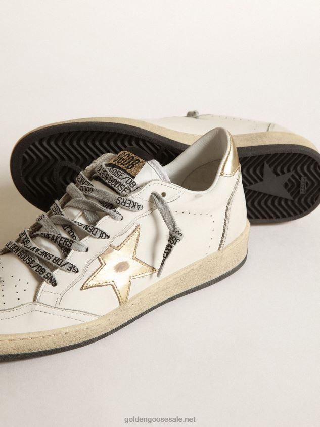 Ball Star sneakers with gold star and heel tab FN20N8 Women Golden Goose