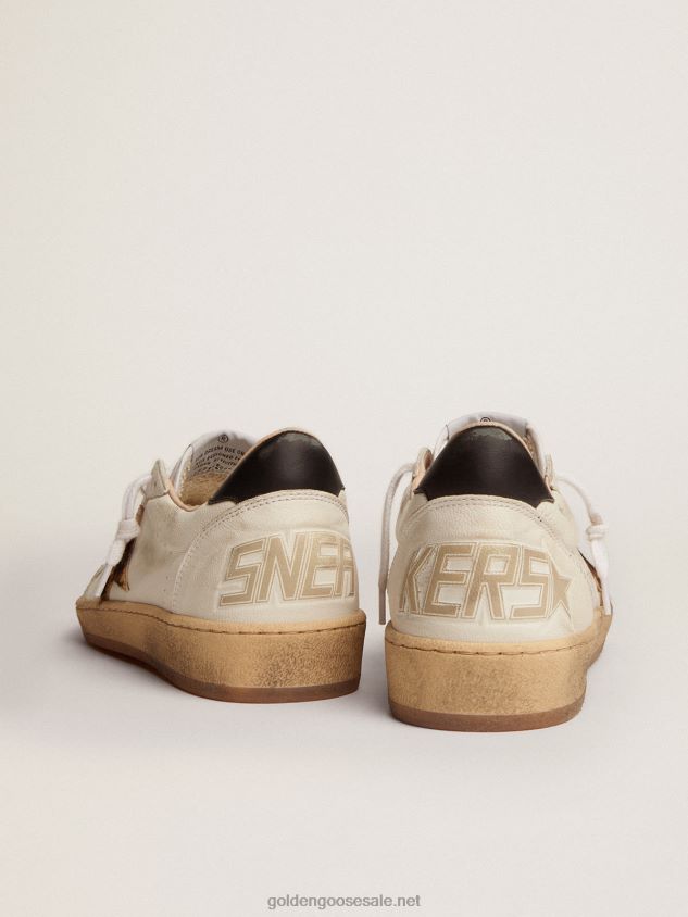 Ball Star sneakers with leopard-print pony skin star and black leather heel tab FN20N7 Women Golden Goose