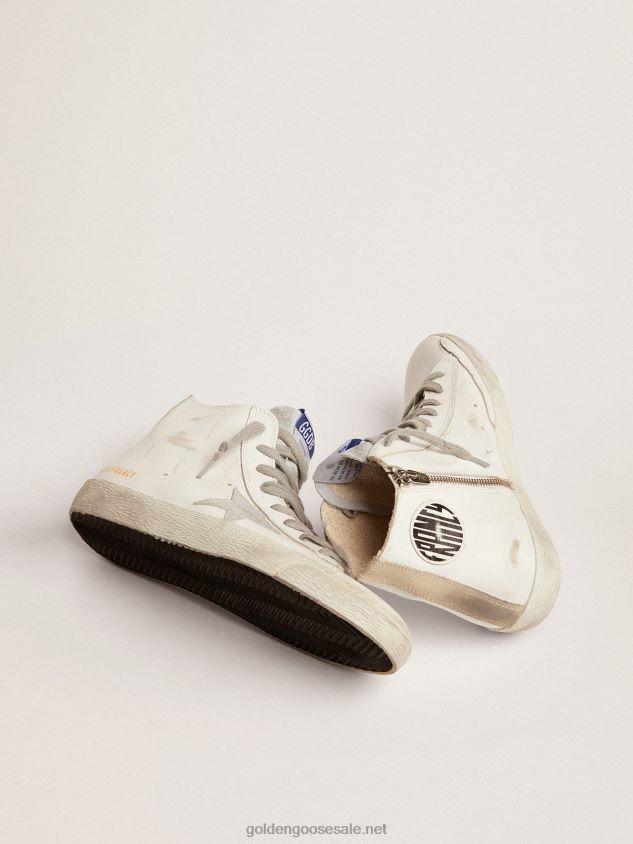 Francy sneakers in leather with suede star FN20N182 Women Golden Goose