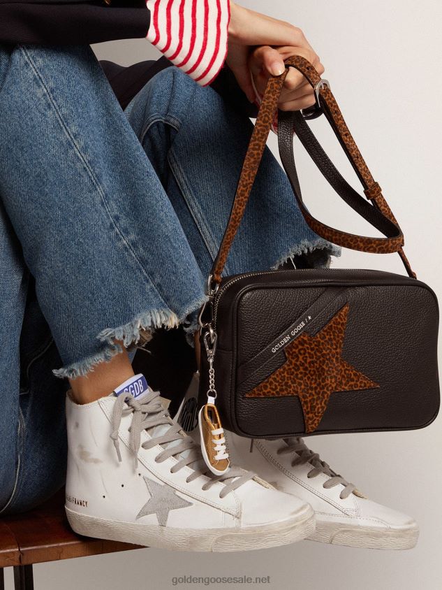 Francy sneakers in leather with suede star FN20N182 Women Golden Goose