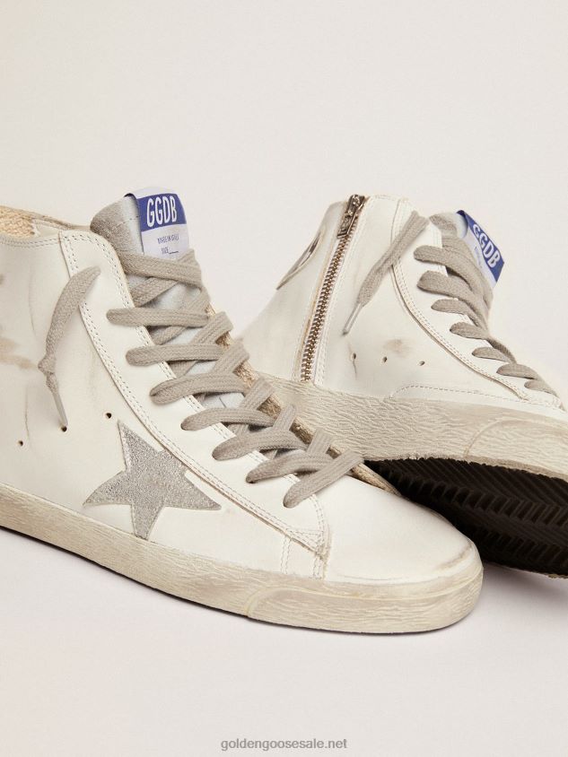 Francy sneakers in leather with suede star FN20N182 Women Golden Goose
