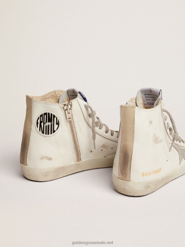 Francy sneakers in leather with suede star FN20N182 Women Golden Goose
