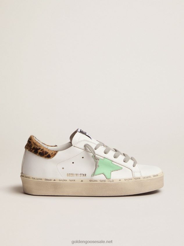 Hi Star sneakers with leopard-print heel tab FN20N112 Women Golden Goose