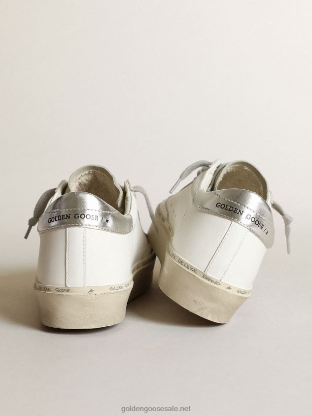 Hi Star sneakers with leopard-print pony skin star and silver metallic leather heel tab FN20N253 Women Golden Goose
