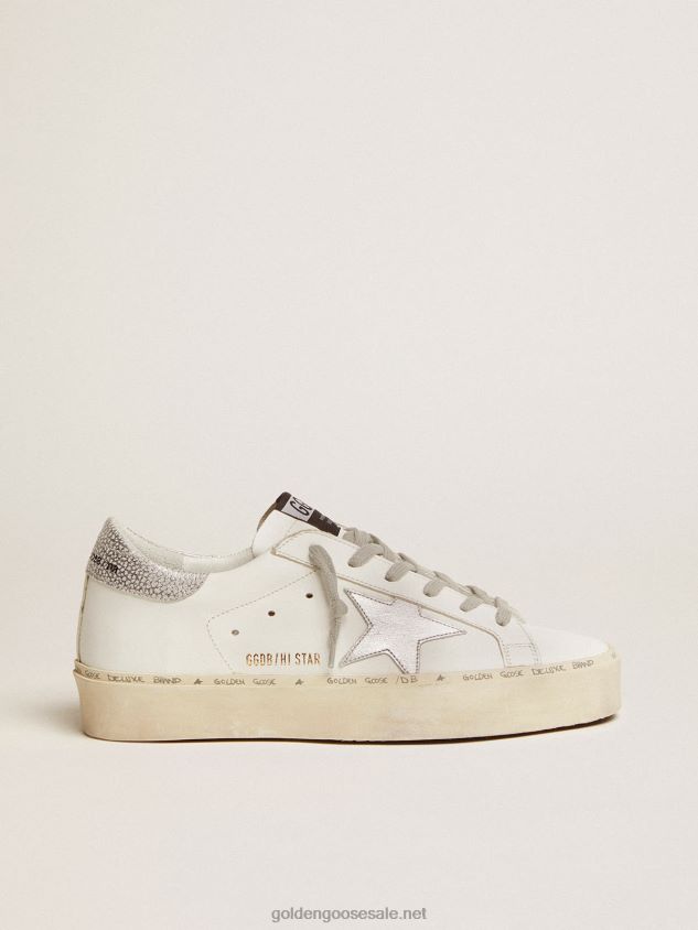 Hi Star sneakers with silver heel tab FN20N93 Women Golden Goose