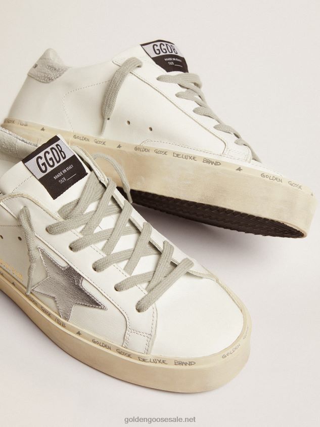 Hi Star sneakers with silver heel tab FN20N93 Women Golden Goose