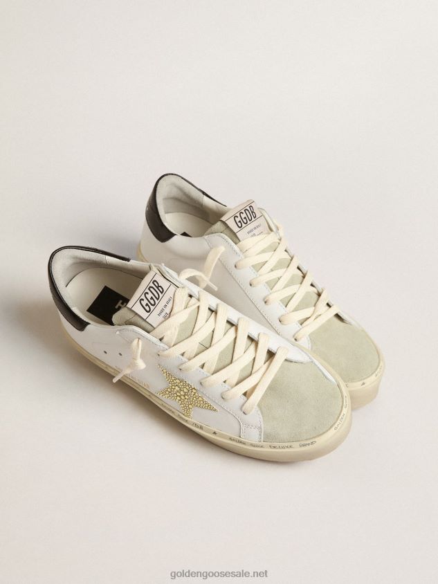 Hi Star with Swarovski crystal star and black heel tab FN20N193 Women Golden Goose