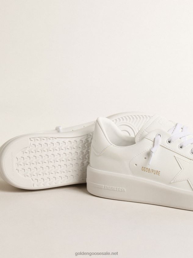 bio-based Purestar with white star and heel tab FN20N206 Women Golden Goose