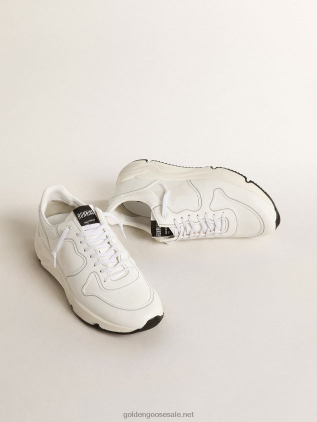 bio-based Running Sole with white star and heel tab FN20N207 Women Golden Goose