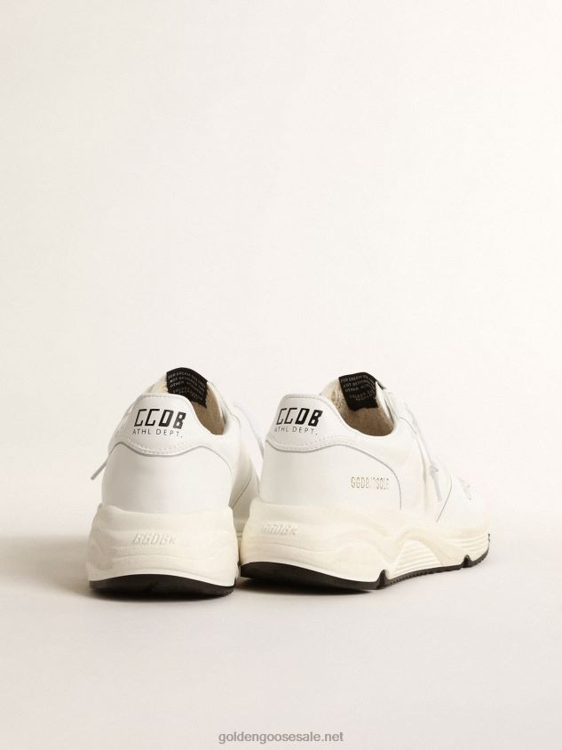 bio-based Running Sole with white star and heel tab FN20N207 Women Golden Goose