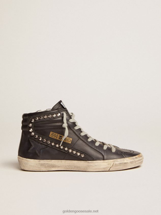 Slide sneakers with studs FN20N65 Women Golden Goose