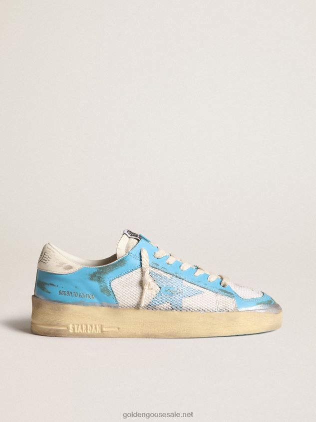 Stardan LAB in light blue nappa leather and white mesh FN20N151 Women Golden Goose